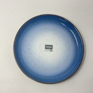NEW Denby Blue Haze Stoneware Coupe Dinner Plate